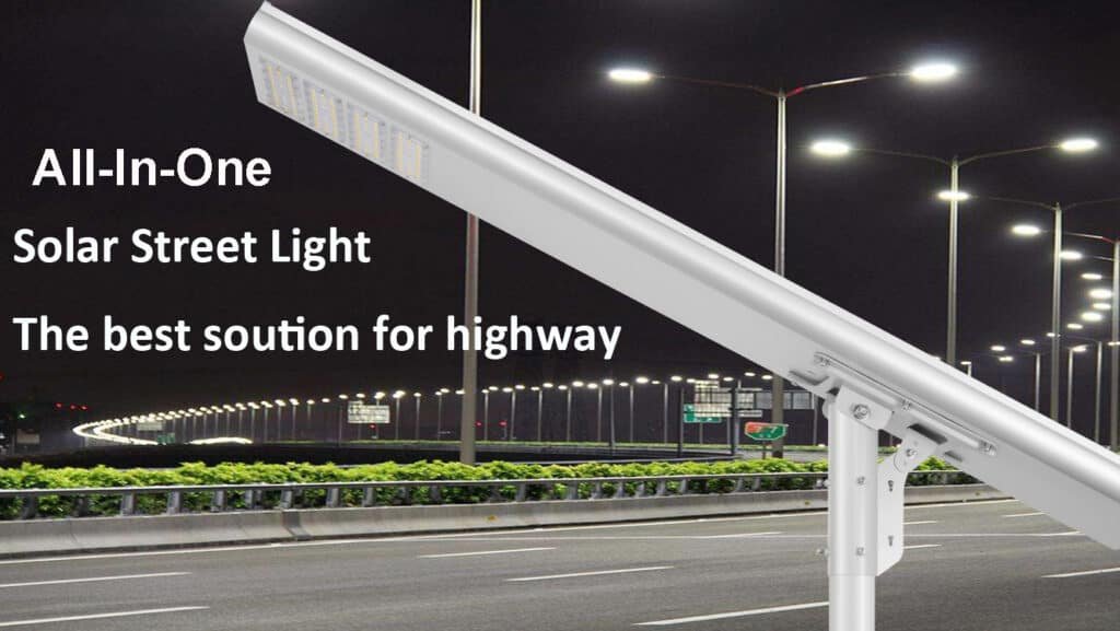 all in one solar street light for highway lighting