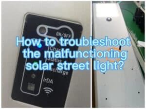 how to troubleshoot solar street light