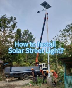 how to install solar street light